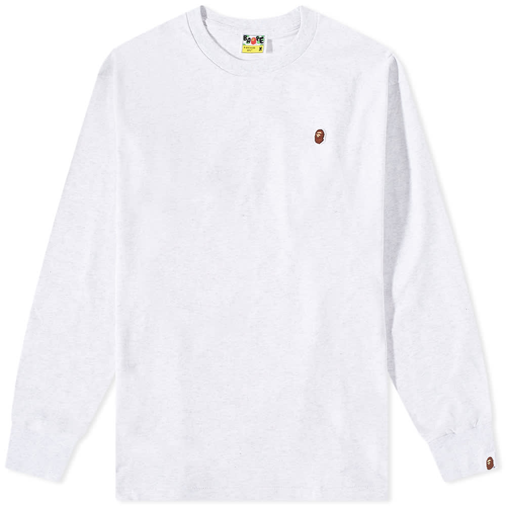 T-shirt BAPE Ape Head One Point Relaxed Fit Tee Grå | 001LTH701001M-GRY, 0