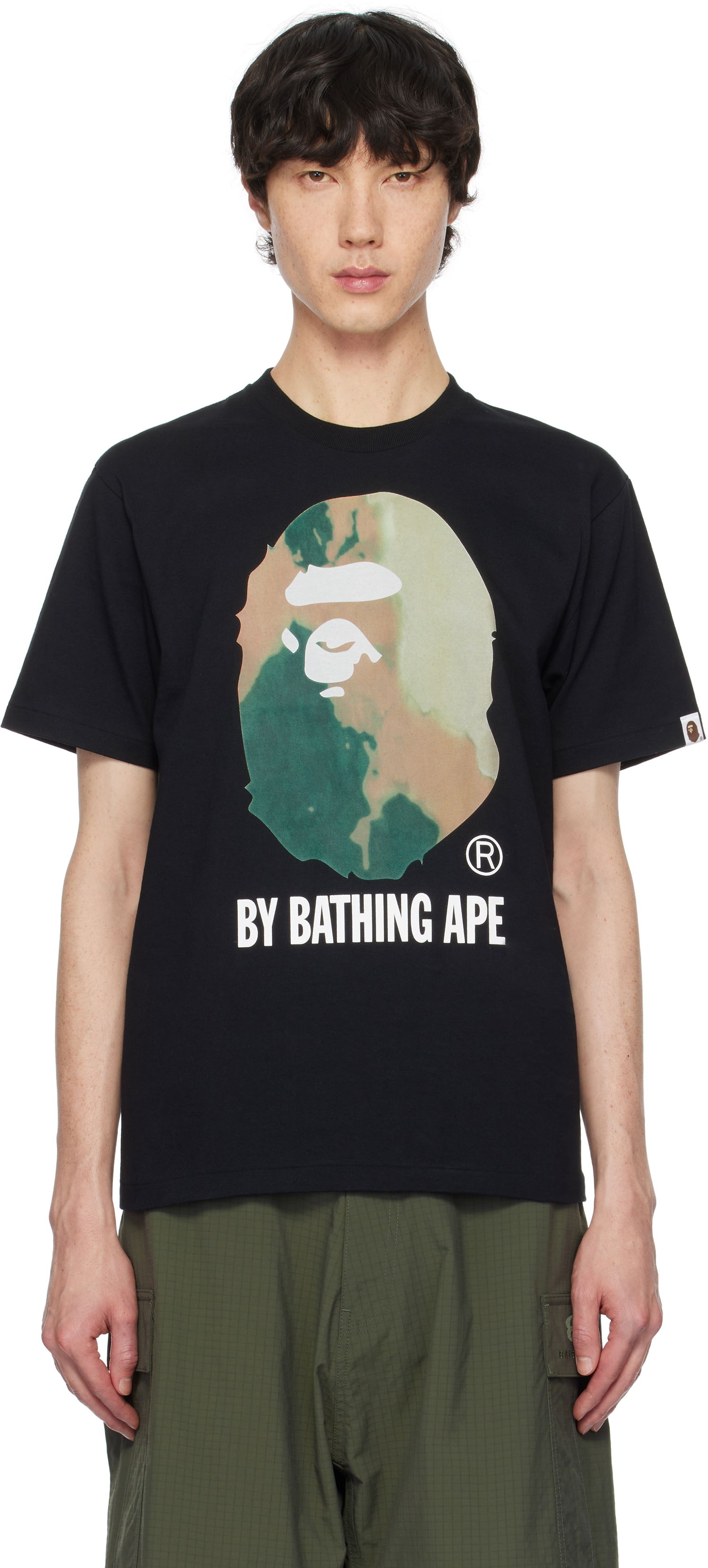 T-shirt BAPE Tie Dye Graphic T-Shirt Svart | 001TEK801033M, 0