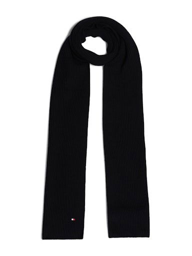 Halsduk Tommy Hilfiger Mid Weight Scarf Svart | AM0AM12847BDS, 0