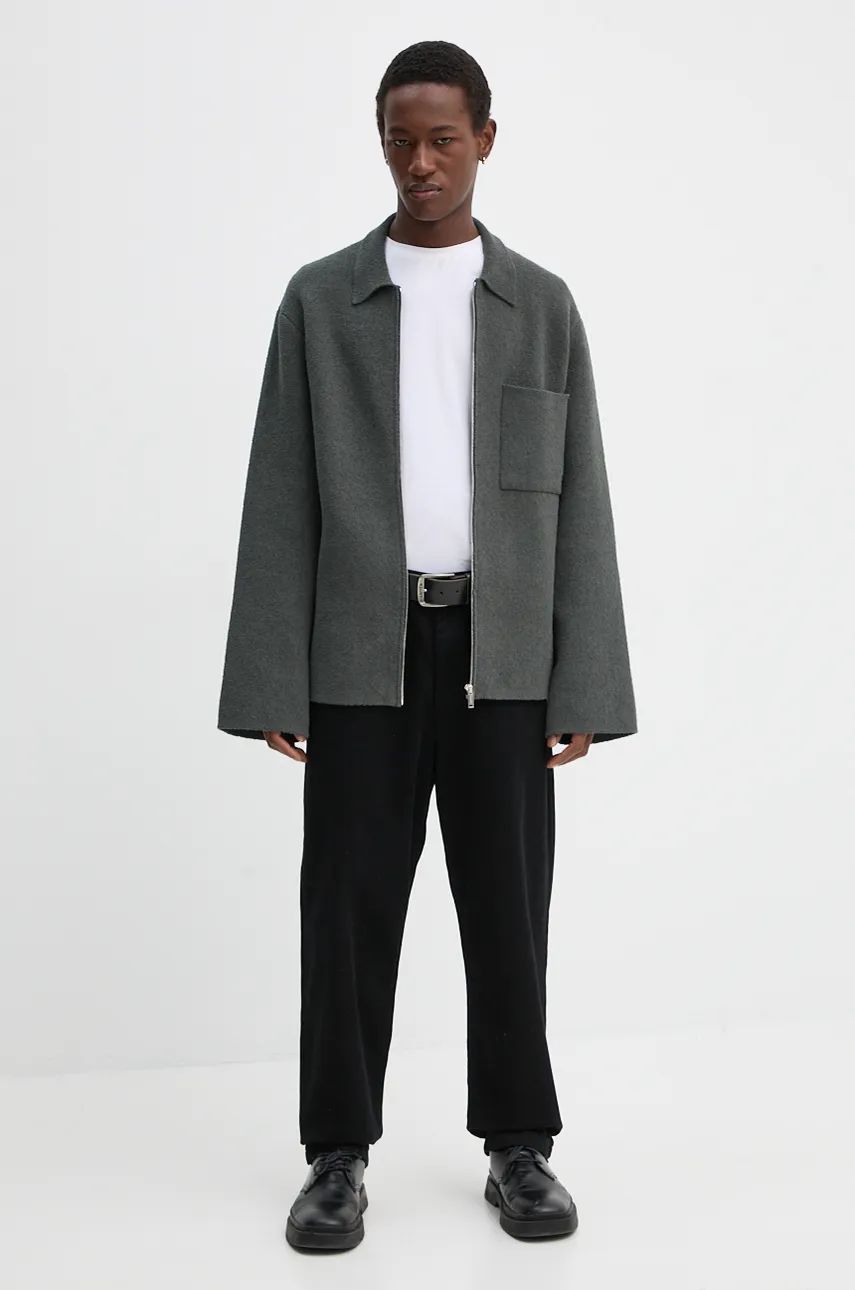 Sweater Nanushka BELMER Zip Up Jacket Grön | NM24PFSW00194, 1