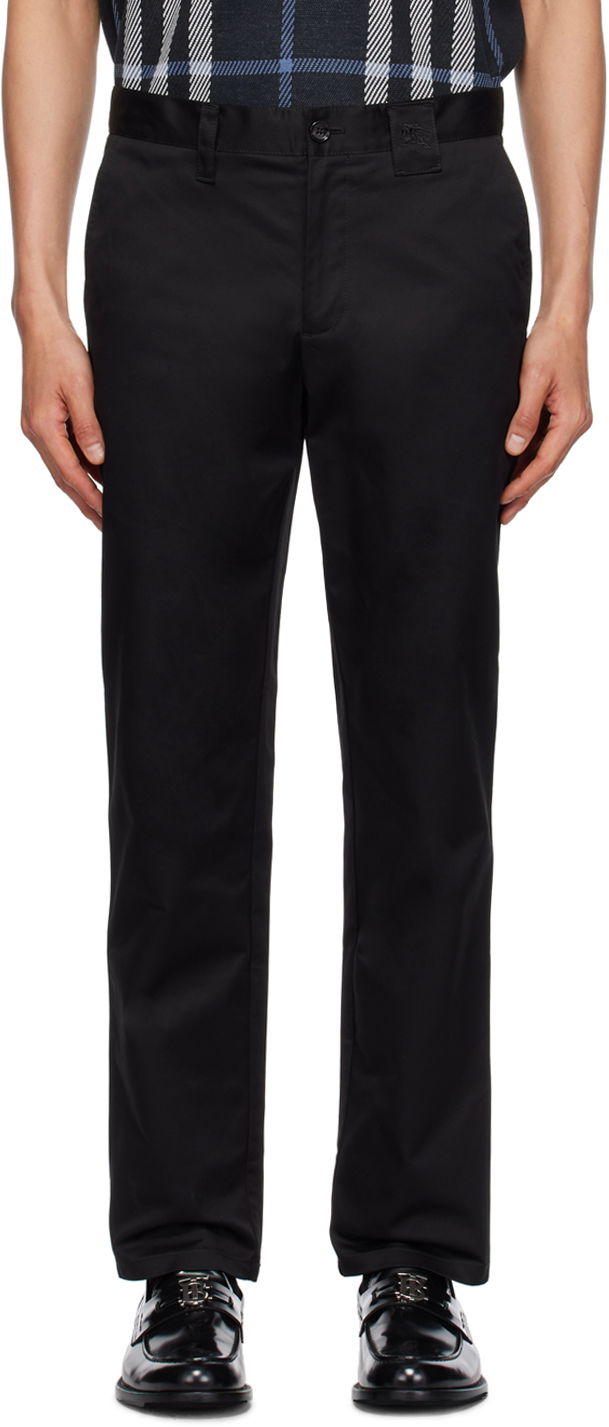 Byxor Burberry Embroidered Trousers Svart | 8070608