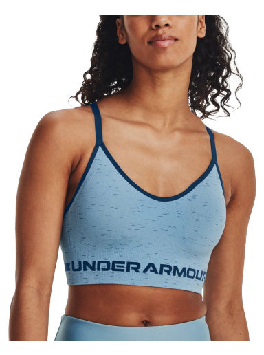 Behå Under Armour UA Seamless Low Long Htr Bra Blå | 1357232-490