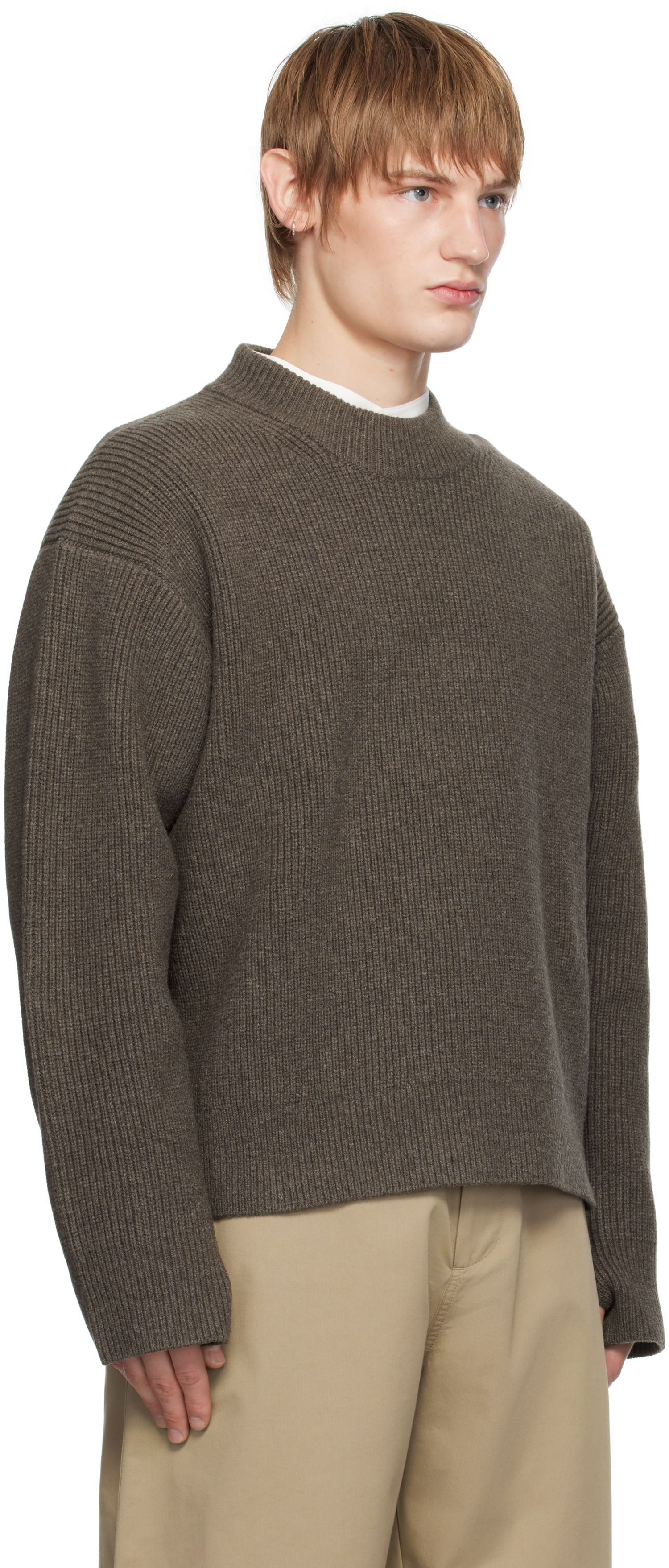 Sweater Studio Nicholson Studio Nicholson Voe Knit Sweater Brun | VOE SNM - 1292, 1