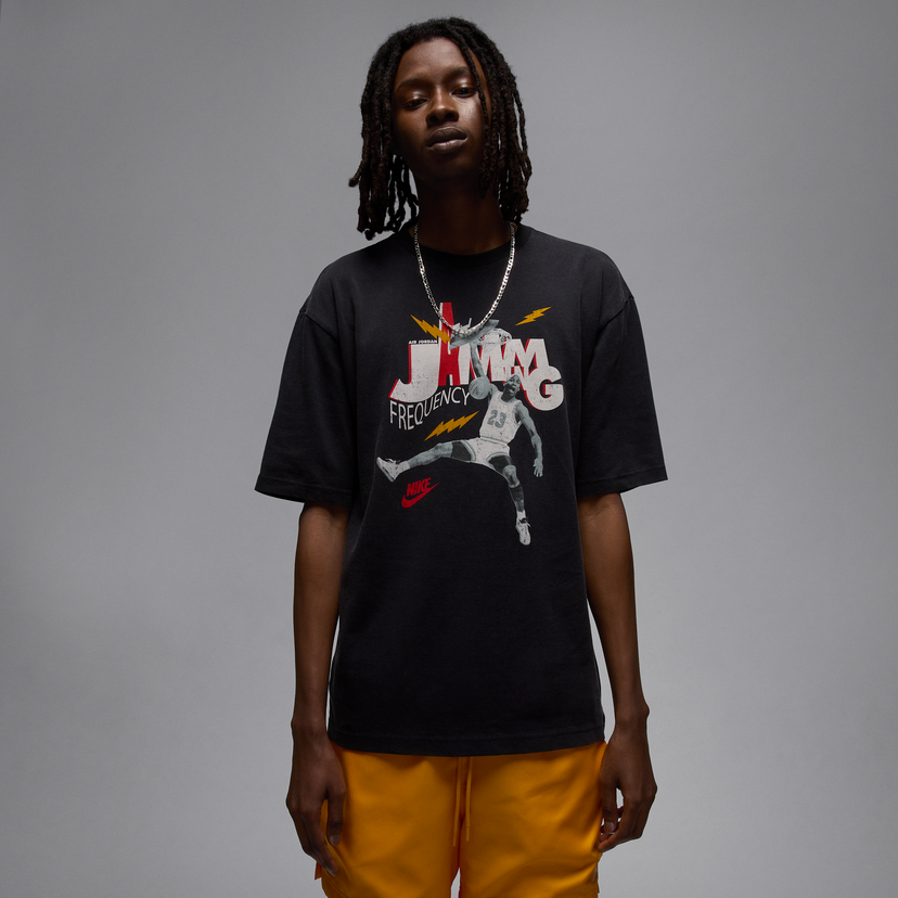 T-shirt Jordan Jordan Brand Jamming Frequency T-Shirt Svart | HJ2929-010