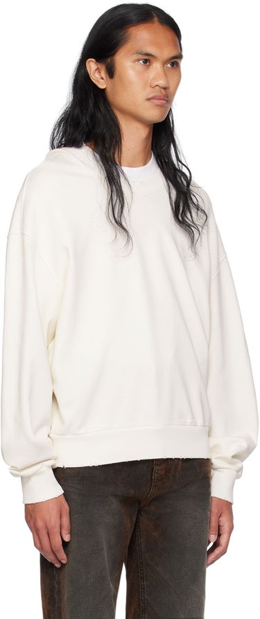 Sweatshirt We11done Wide Neck Sweatshirt Vit | WD-TH2-24-801-U-WH, 1