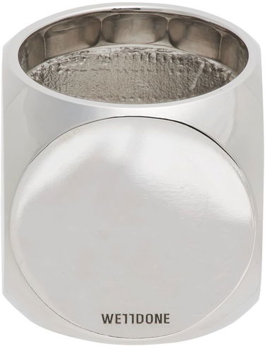 Ringa We11done We11done Logo Dice Ring Metallisk | WD-AJ1-22-704-U-BK, 3