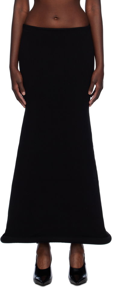 Kjol Jean Paul Gaultier Jean Paul Gaultier 'The Knit 3D' Maxi Skirt Svart | 24/30-F-JU120-M081-00, 0