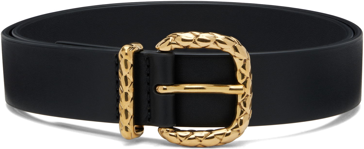 Bälten Bottega Veneta Bottega Veneta Coaxial Loop Belt Svart | 826665 VALKO, 0
