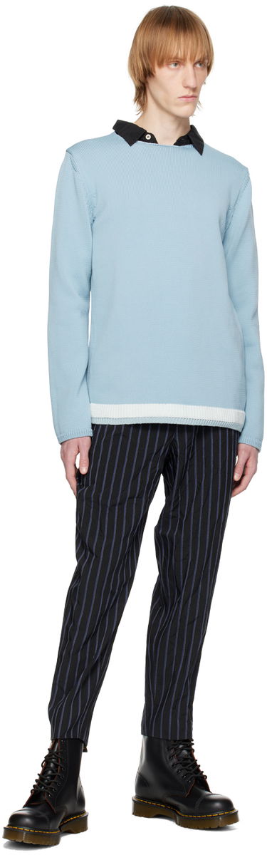 Sweater Comme des Garçons CDG Homme Deux Crewneck Sweater Blå | DK-N508-051, 3