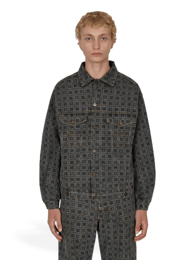 Jacka Ahluwalia Kalonji Denim Jacket Grå | M-AHLU-DE001-AW22-FA61 CH