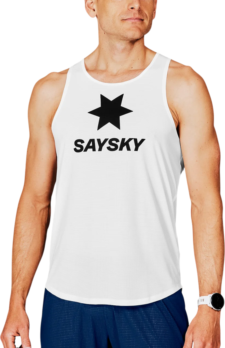 Linne Saysky Saysky Logo Flow Singlet Vit | xmrsi61c-101, 0