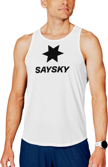 Linne Saysky Saysky Logo Flow Singlet Vit | xmrsi61c-101, 0