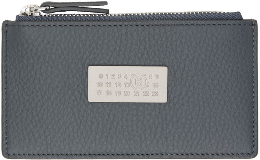 Plånbok Maison Margiela MM6 Numeric Wallet Grå | SA5UI0016 P5691