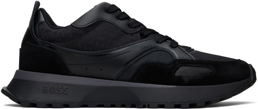 Sneakers och skor BOSS BOSS Mixed-Material Mesh & Leather Svart | 50536496