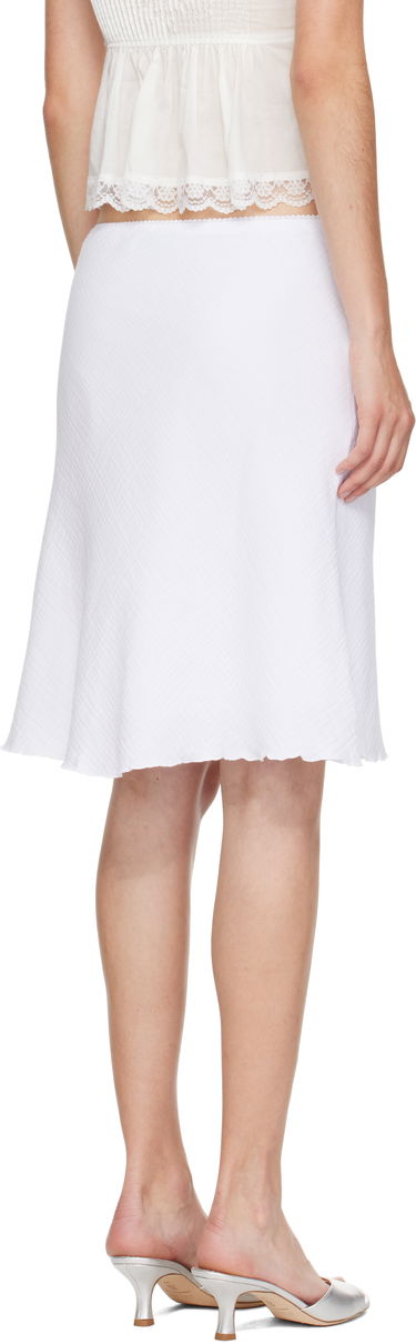 Kjol GUIZIO Guizio Paloma Midi Skirt Vit | P25338W157, 2