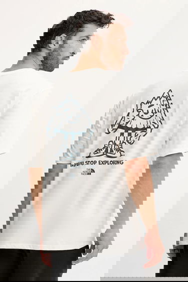 T-shirt The North Face Cotton Mountain Fun Graphic T-Shirt Vit | NF0A8F2NQLI1, 0