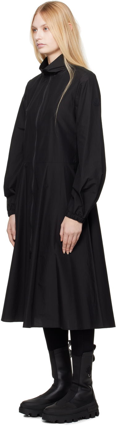 Klä Moncler Moncler Front Zip Midi Dress Svart | K10932G000065977X, 3