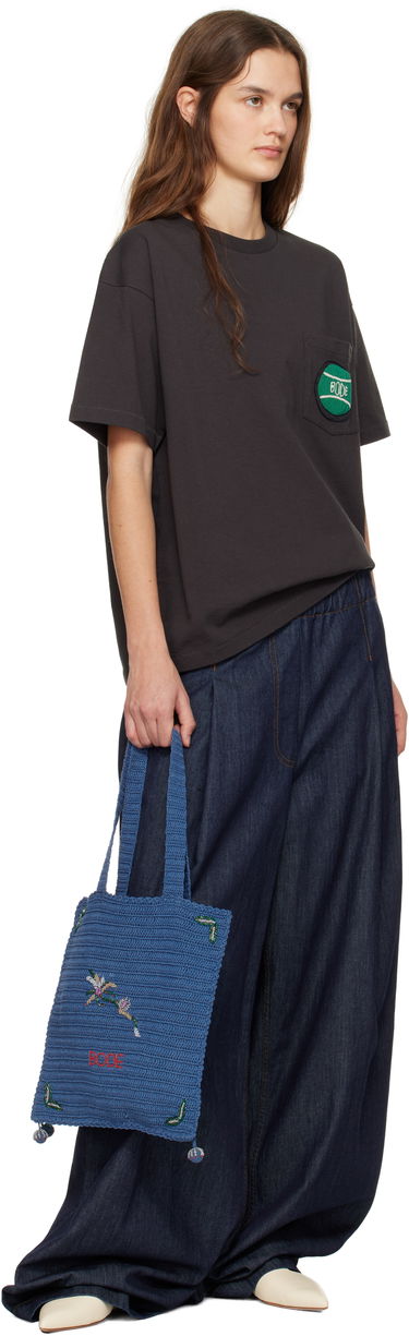 T-shirt Bode Bode Game Point Pocket Tee Grå | MRF24CS056, 3