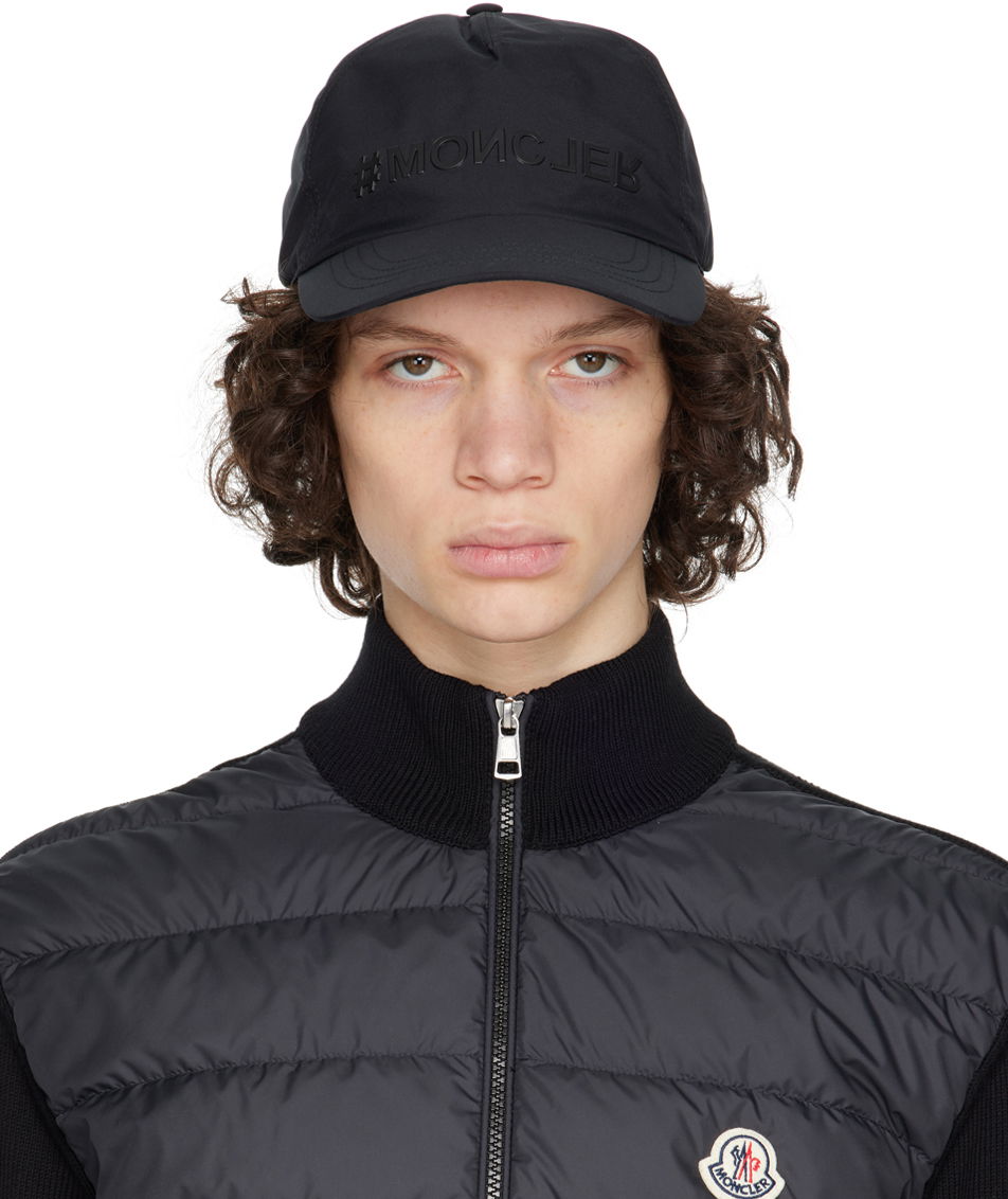 Keps Moncler Grenoble Logo Baseball Cap Svart | I10973B0000154AL5, 0
