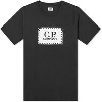 T-shirt C.P. Company Label Logo T-Shirt Svart | 15CMTS042A-005100W-888, 1