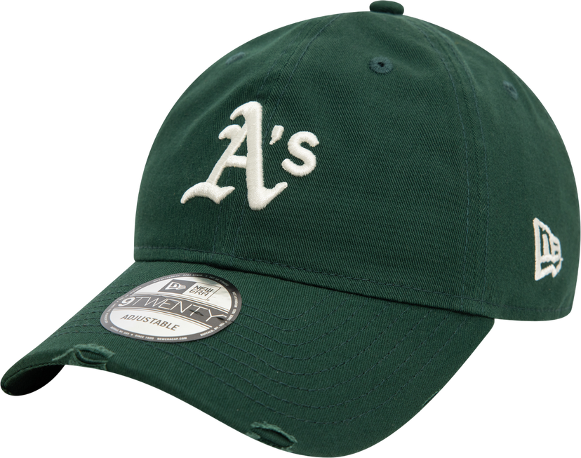 Keps New Era Oakland Athletics Distressed 9TWENTY Adjustable Cap Grön | 60595227-60595227