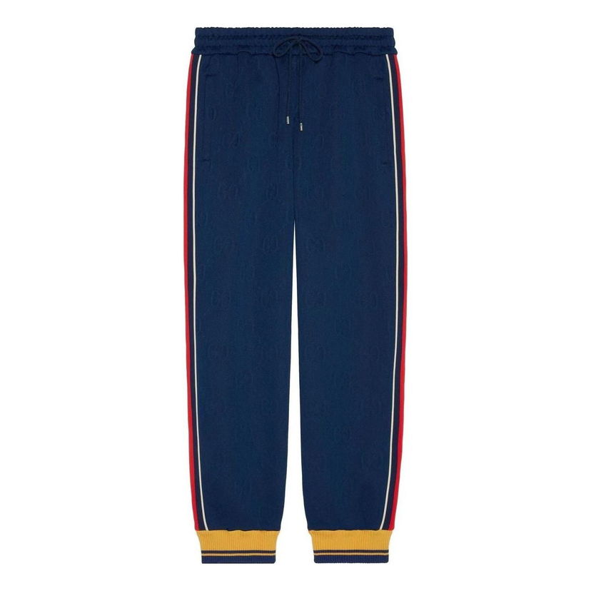 Träningsbyxor Gucci Jacquard Jogging Pants Blå | 675143-XJDVX-4463