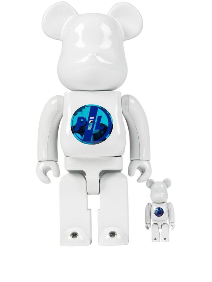 Samlarobjekt Medicom Toy Public Image Limited Be@rbrick Chrome collectibles "100% and 400%" - White Vit | MEDI006919104373
