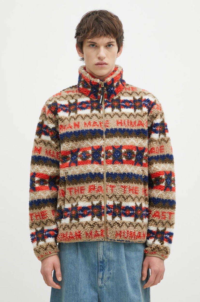 Sweatshirt Human Made Human Made Nordic Fleece Jacket Flerfärgad | HM28JK039