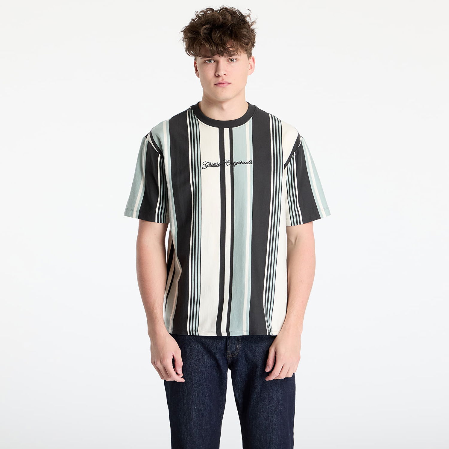 T-shirt GUESS GUESS Originals Stripe Tee Flerfärgad | M5GI59K8FQ4-S94B, 0