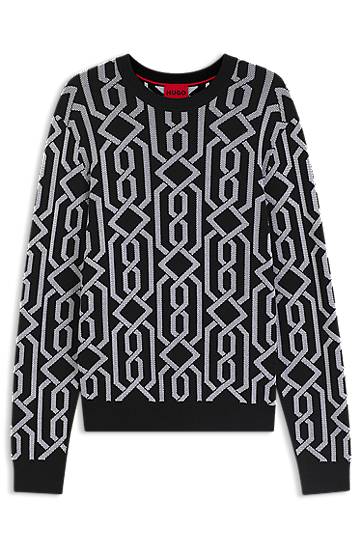 Sweater BOSS Regular-fit sweater with jacquard pattern Flerfärgad | 50547001, 0