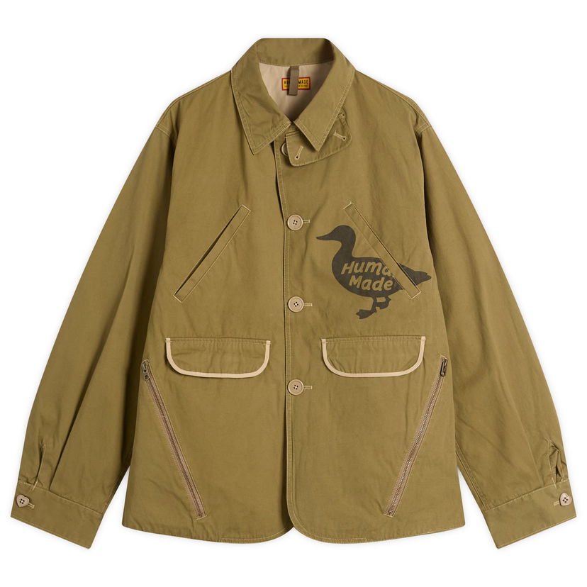 Jacka Human Made Human Made Hunting Jacket, Size Large Grön | HM29JK023-OLV
