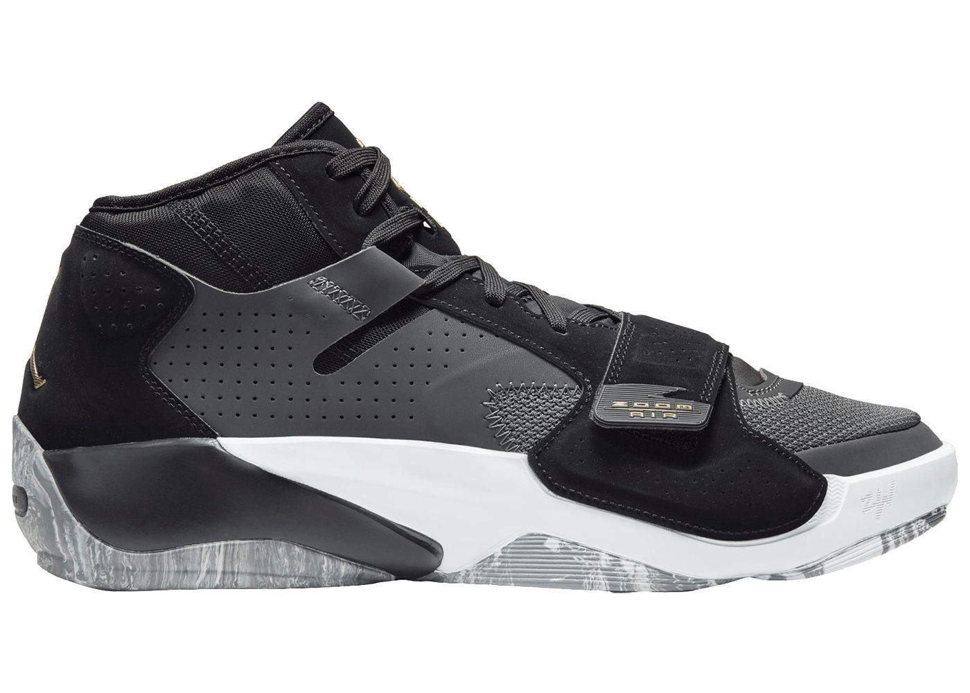 Sneakers och skor Jordan Jordan Zion 2 Black Metallic Gold Grå | DQ7688-001, 0