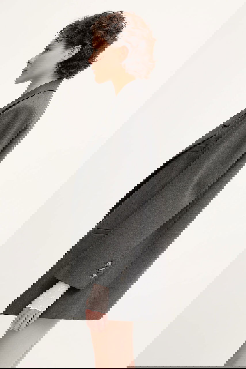 Jacka Marine Serre Marine Serre Regenerated Tailoring Boxy Blazer Grå | UJA066A.DWOV0057, 1