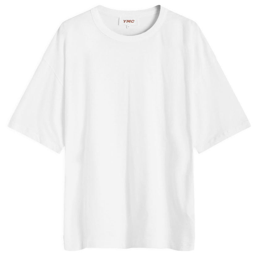 T-shirt YMC Triple T-Shirt, Size Large Vit | P6AZI-10