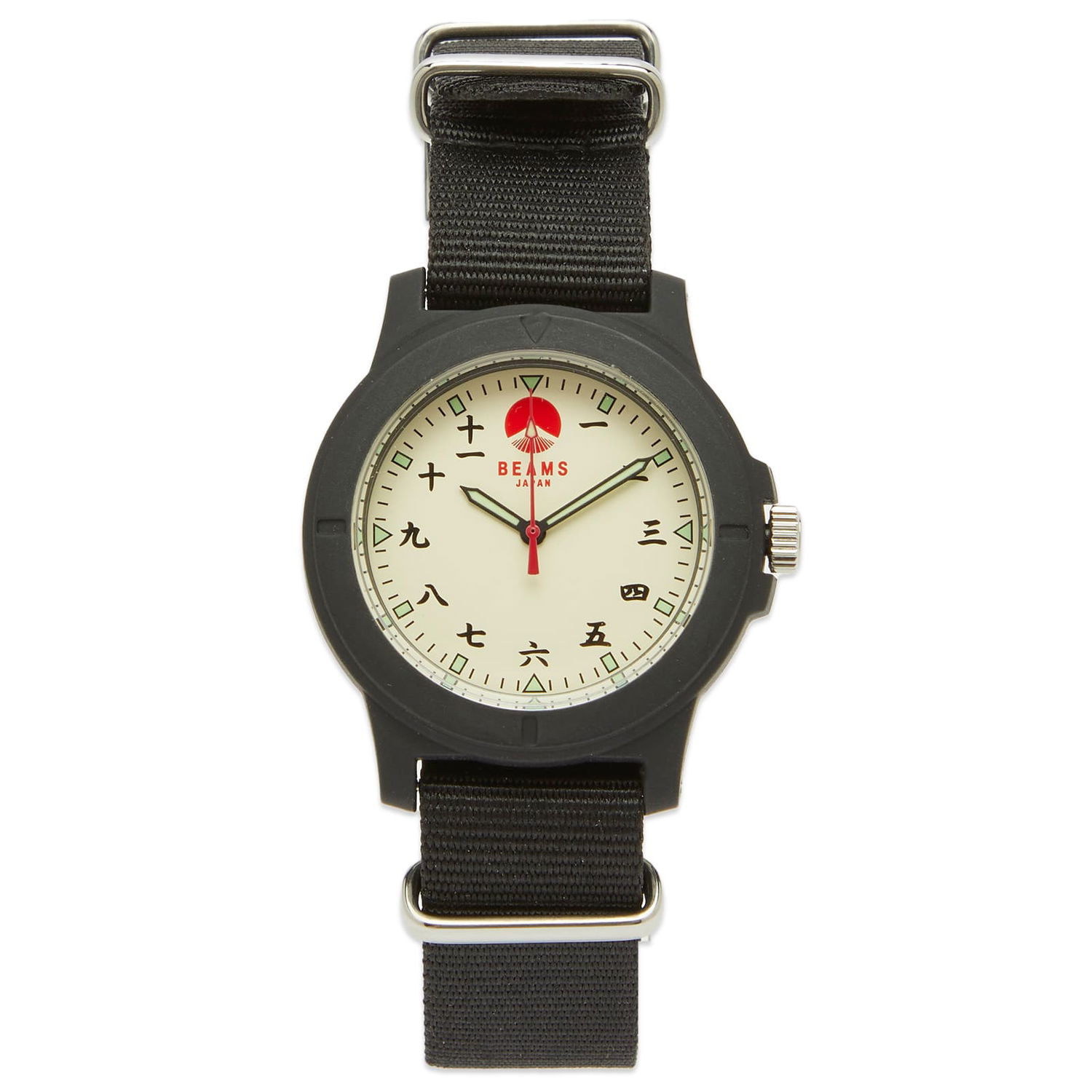 Klocka BEAMS Kanji Number Wrist Watch Svart | 5648-0012-784, 1