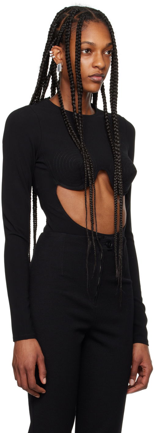 Kropp Jean Paul Gaultier Gaultier Cone Bra Bodysuit Svart | 24/25-F-BD017-J053-00, 1