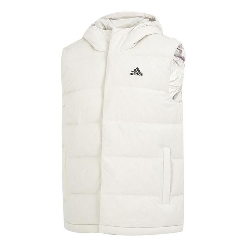 Väst adidas Originals Helionic Hooded Down Vest Vit | HE1462