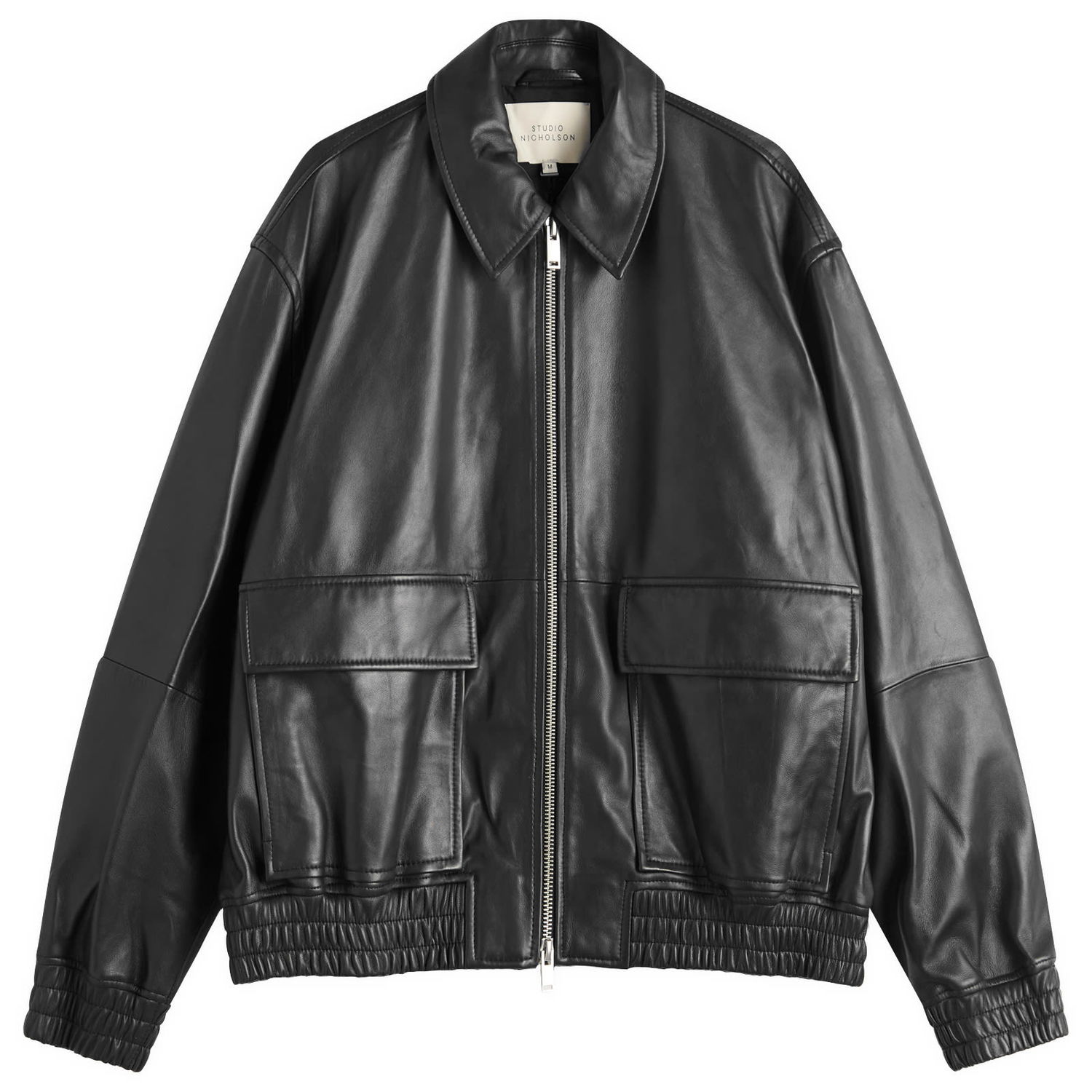 Bomberjacka Studio Nicholson Studio Nicholson Bomber Jacket, Size Large Svart | PISTONSNM-1115-BLK, 1