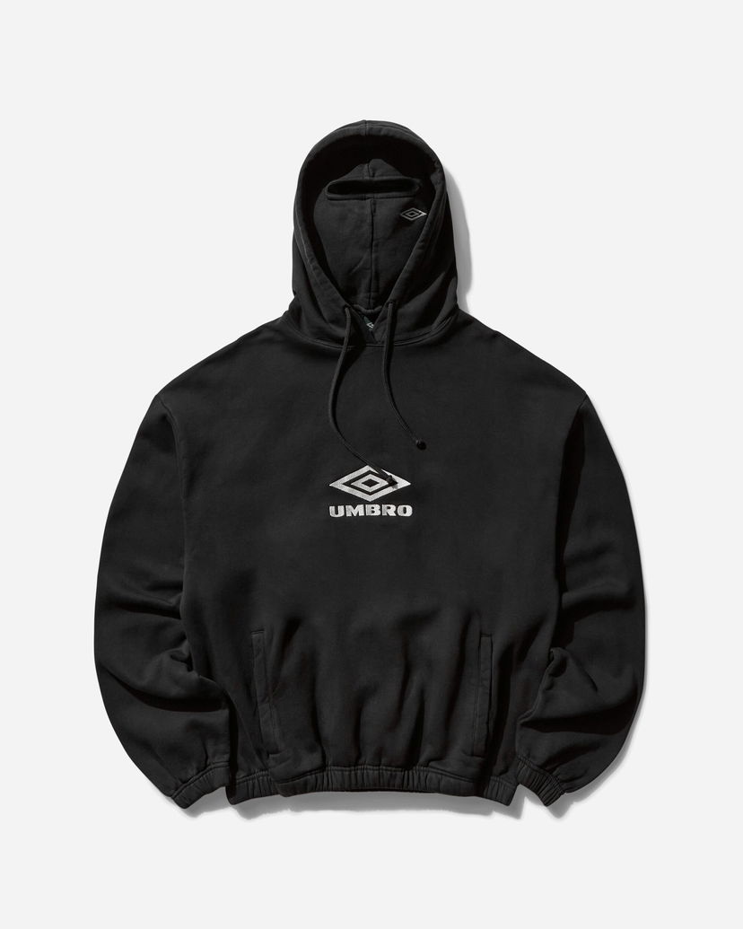 Sweatshirt Umbro Masked Logo Hoodie Svart | UBMW0216FA147 BLK0020
