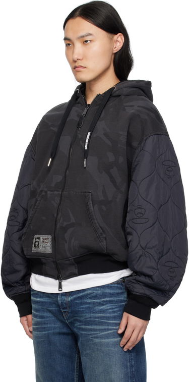 Bomberjacka AAPE by A Bathing Ape AAPE by A Bathing Ape Alpha Industries Edition MA-1 Reversible Bomber Jacket Svart | AAPJKM9709XXNBKL, 4