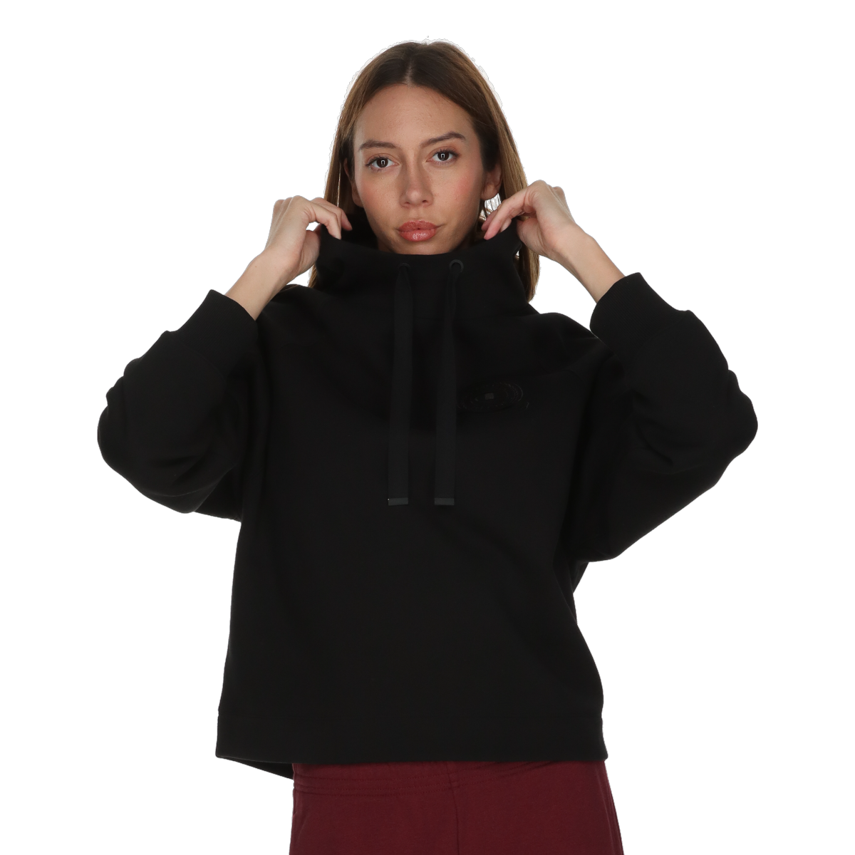 Sweatshirt Champion Drawstring Hooded Sweatshirt Svart | 118582-KK001, 0
