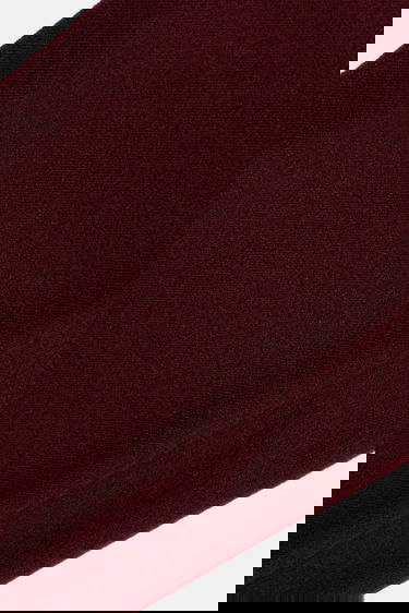 Halsduk MAISON KITSUNÉ Wool Fringe Scarf with Logo Patch Bourgogne | PW06200WB0028, 2