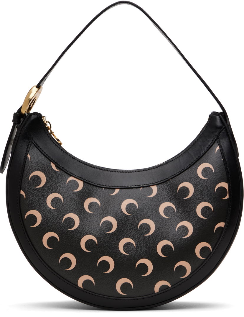 Handväska Marine Serre Marine Serre Moon Canvas Eclips Bag Svart | WBA020A RWOV0030