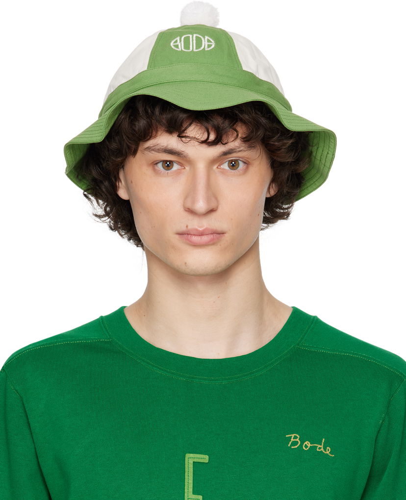 Hatt Bode Bode Paneled Grandfather Bucket Hat Grön | MRS25AC034
