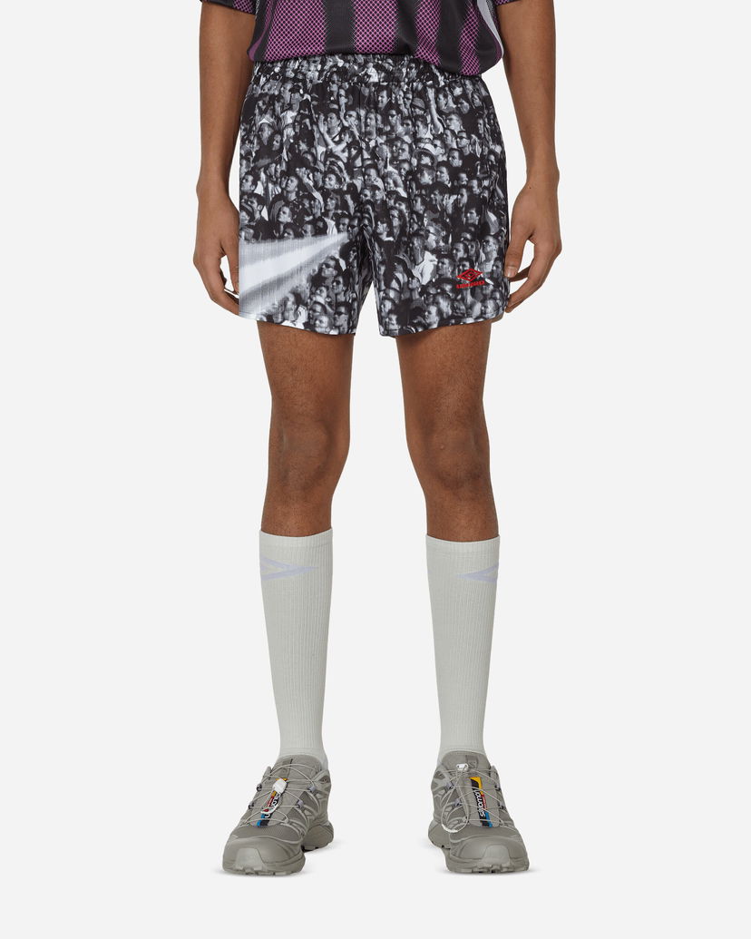Shorts Umbro Printed Shorts White / Black Svart | UBMW068FA43 WTH0004