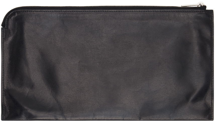 Plånbok Rick Owens Leather Envelope Wallet Svart | RA01D0417 LSU, 1