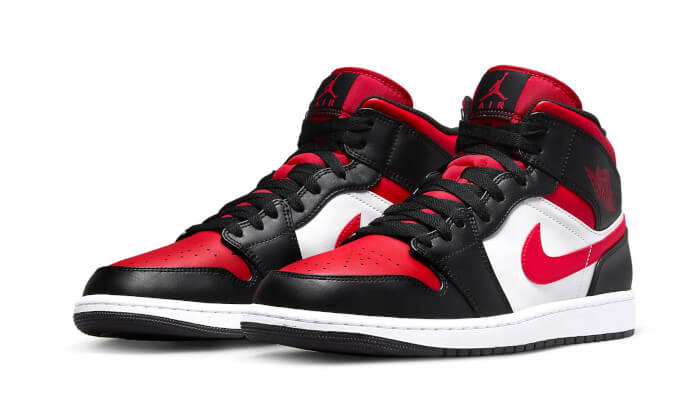 Sneakers och skor Jordan Air Jordan 1 Mid "Bred Toe" Svart | 554724-079, 1