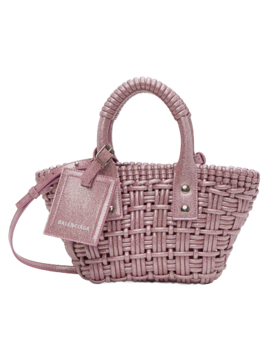 Tygpåse Balenciaga XXS Bistro Basket Bag Rosa | 678028 210GX