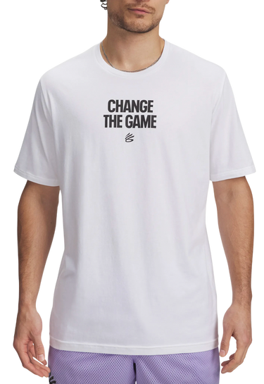 T-shirt Under Armour Curry Playable T-Shirt Vit | 6007304-100, 0