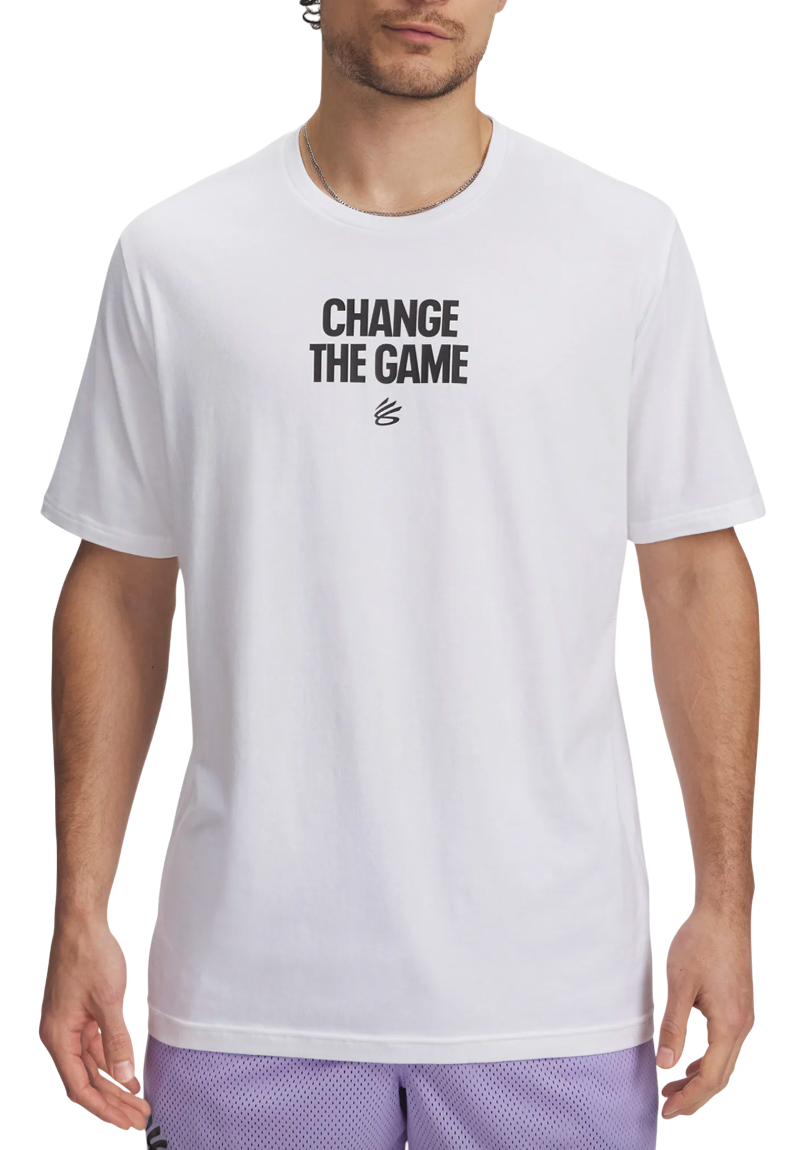 T-shirt Under Armour Curry Playable T-Shirt Vit | 6007304-100